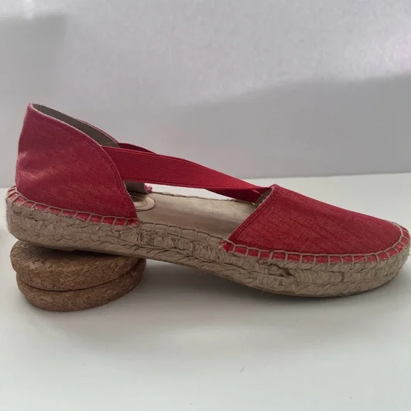 Kenneth Cole Reaction " Espa nol" Apricot Women's Espadrille Shoe Sandal Size 8M - Picture 3 of 7